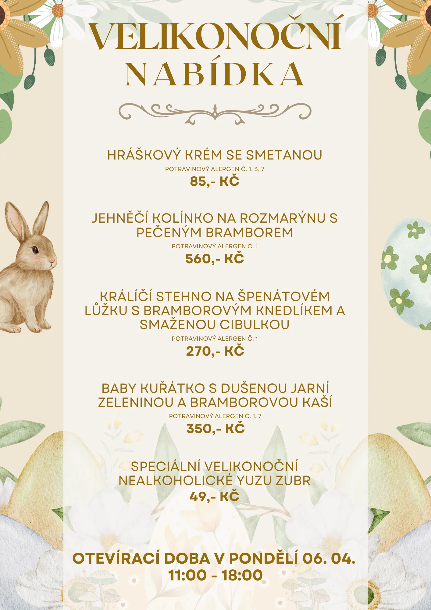 Týdenní polední menu
